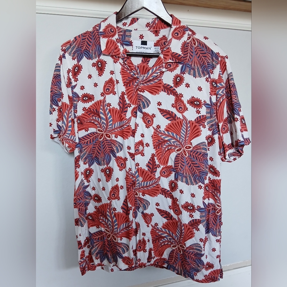 TOPMAN floral Men's shirt,  Size M